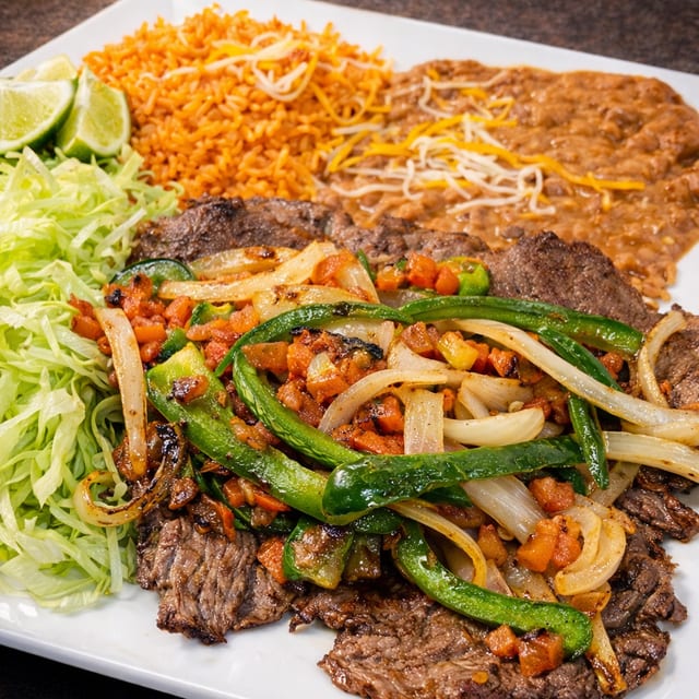 Bistec a La Mexicana.
