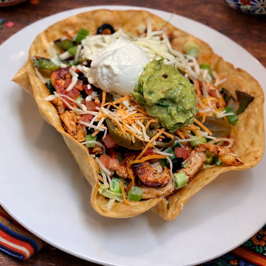 Chicken Fajita Salad.
