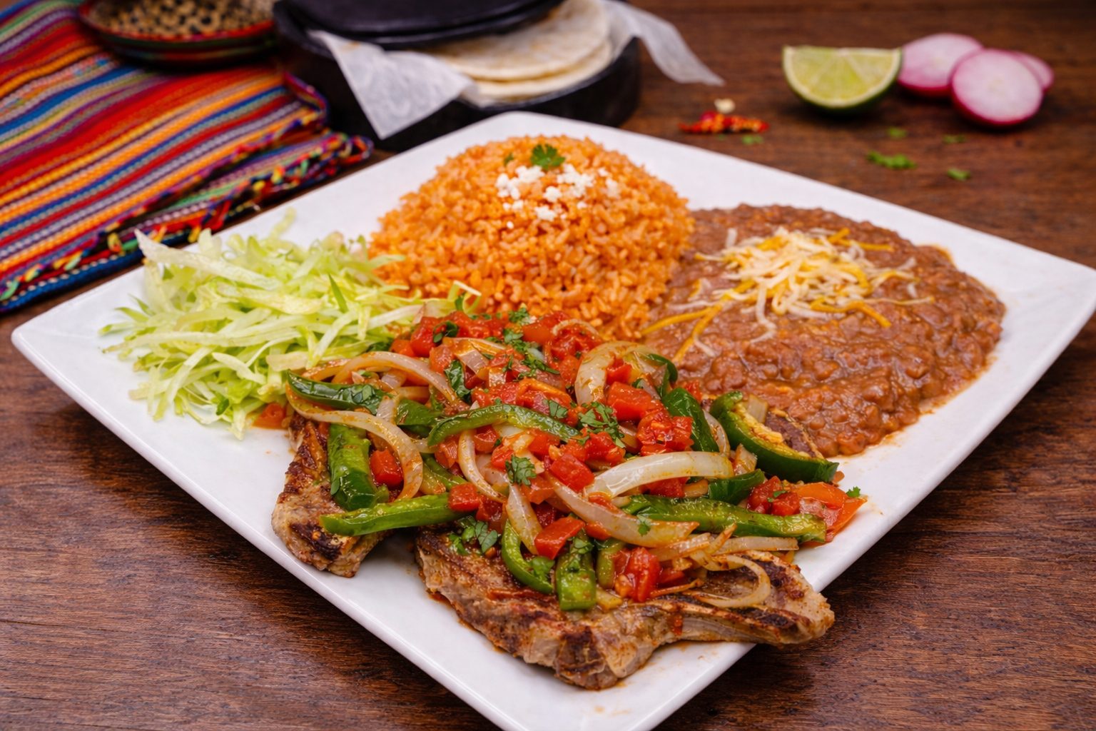 Chuletas a La Mexicana.