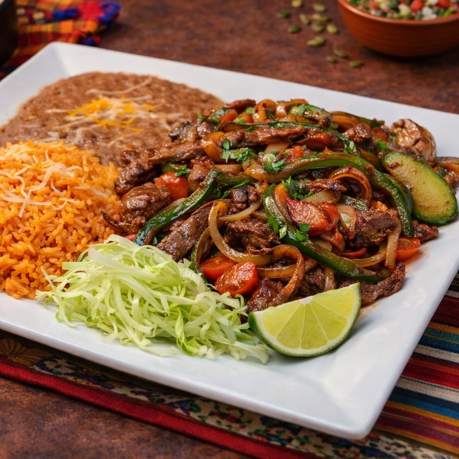 Bistec con Verduras.