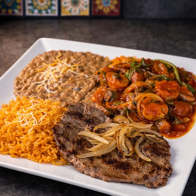 Asada & Camarones a La Veracruzana.