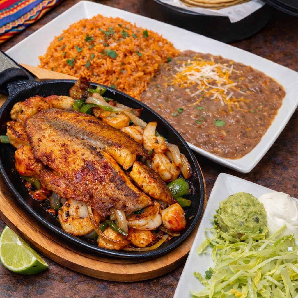Fajitas de Mariscos.