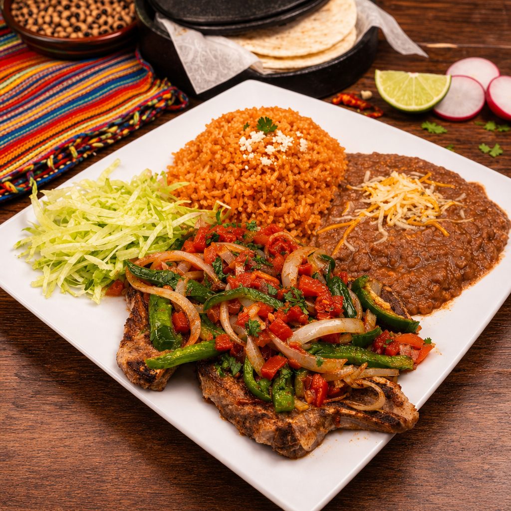 Chuletas a La Mexicana.