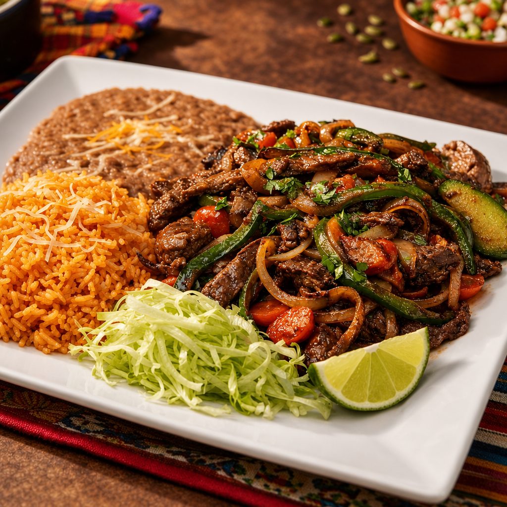 Bistec con Verduras.