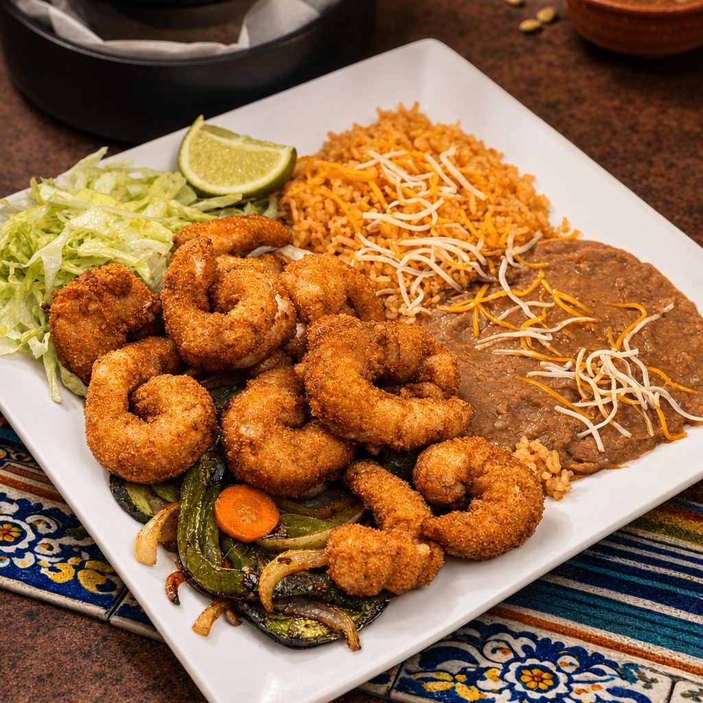 Camarones Empanizados.