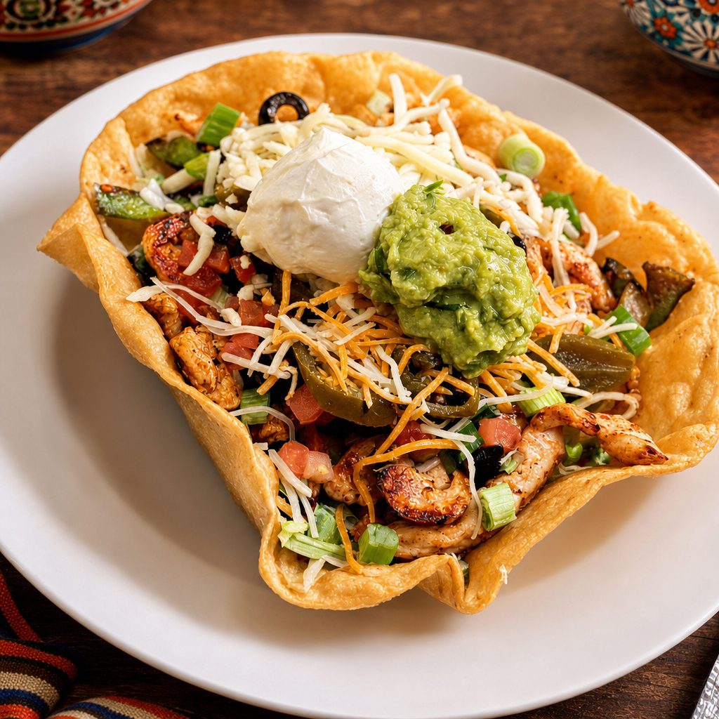 Chicken Fajita Salad.