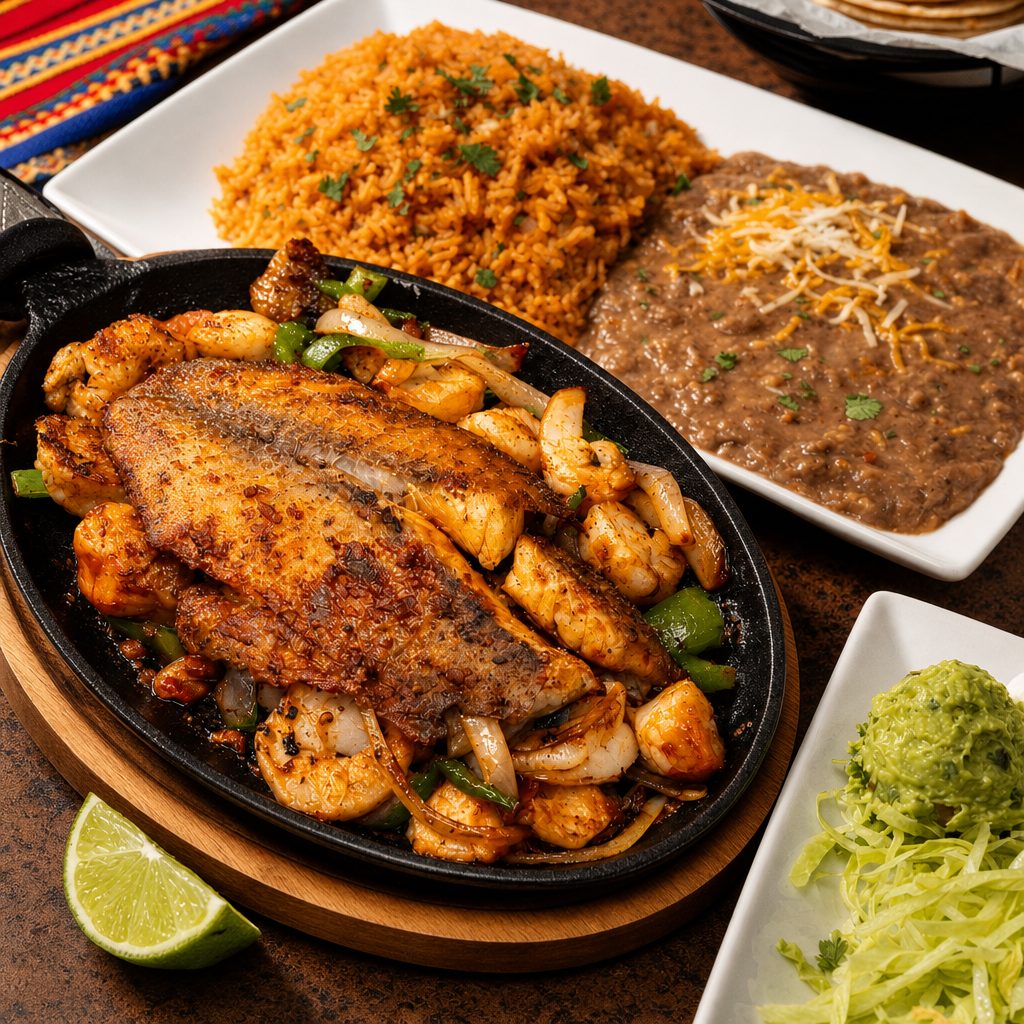 Fajitas de Mariscos.