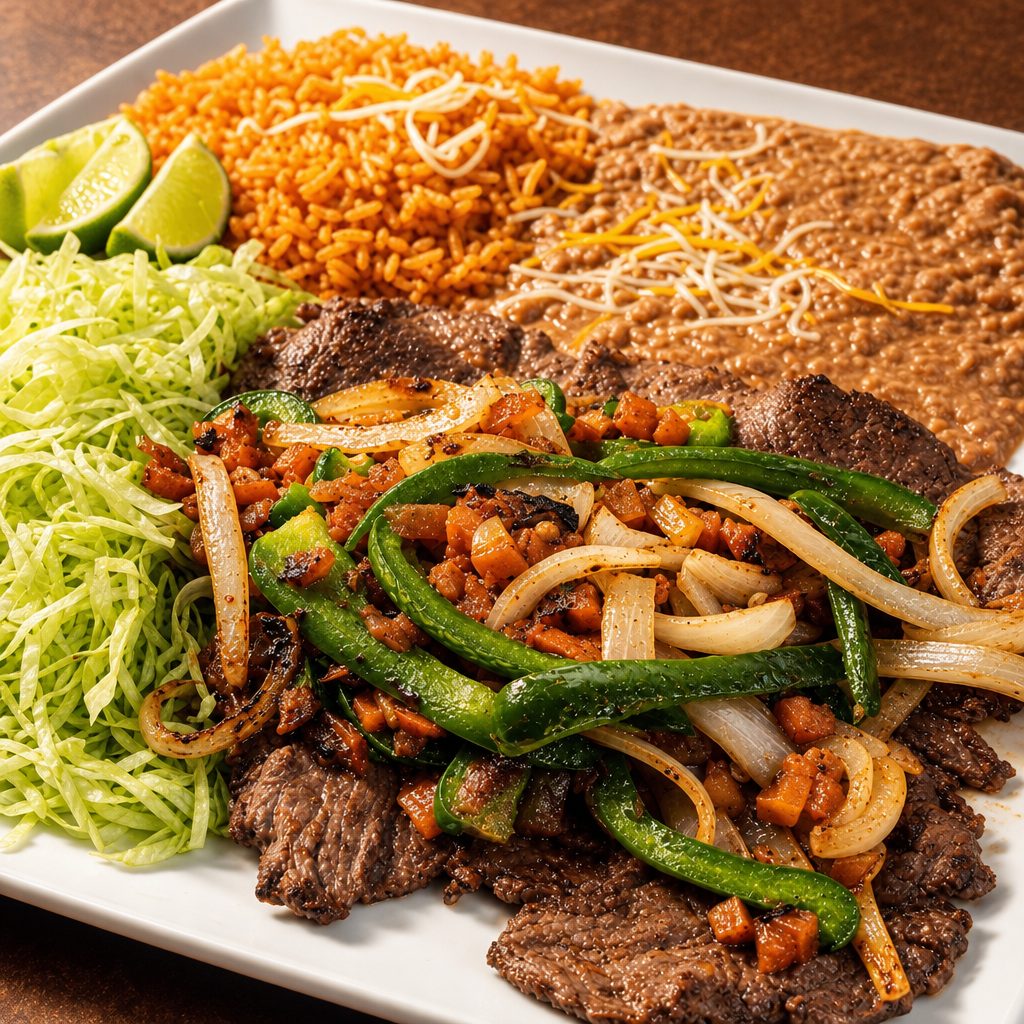 Bistec a La Mexicana.